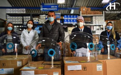 HOSPITAL CIVIL DE IPIALES RECIBE 25 CABINAS ANTI AEROSOL DE FUNDACIONES RAMÍREZ MORENO