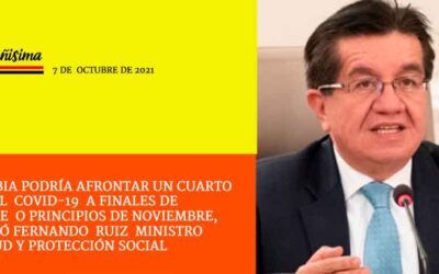 En menos de dos semanas entraría la cuarta ola del Coronavirus a Colombia.