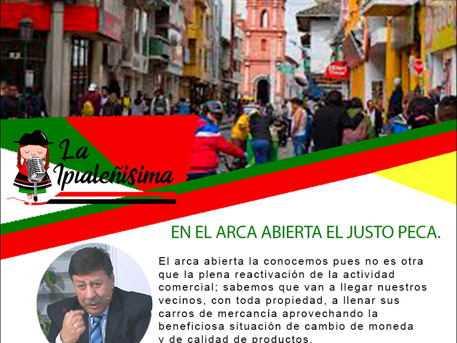 EN EL ARCA ABIERTA EL JUSTO PECA.