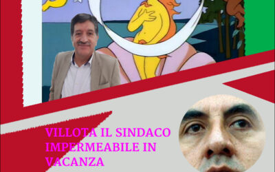 Villota il sindaco impermeabile in vacanza