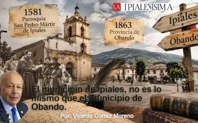 El municipio de Ipiales, no es lo mismo que el municipio de Obando.
