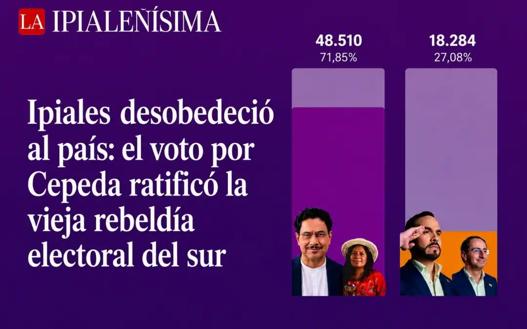 Ipiales desobedeció al país: el voto por Cepeda ratificó la vieja rebeldía electoral del sur