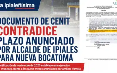 La construcción de la bocatoma de La Verbena tardaría el doble del tiempo estipulado