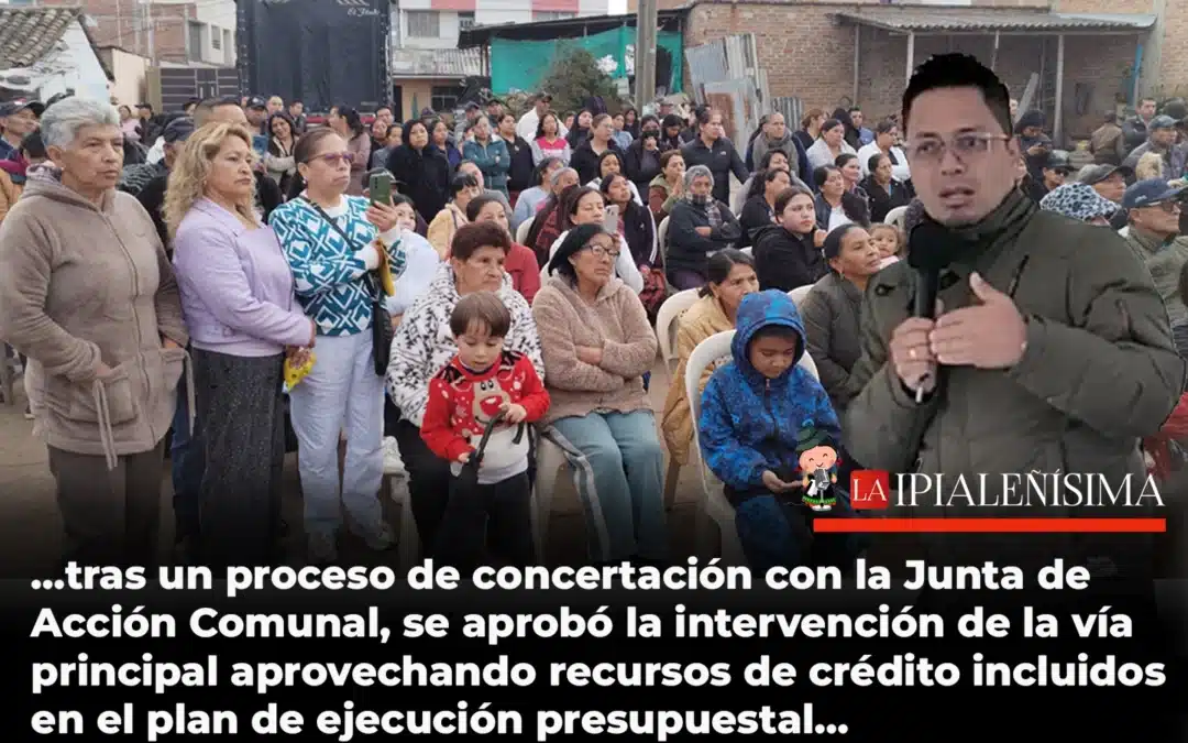 Alcalde de Ipiales socializó proyecto de pavimentación articulada en el Villa Nueva