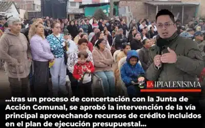 Alcalde de Ipiales socializó proyecto de pavimentación articulada en el Villa Nueva